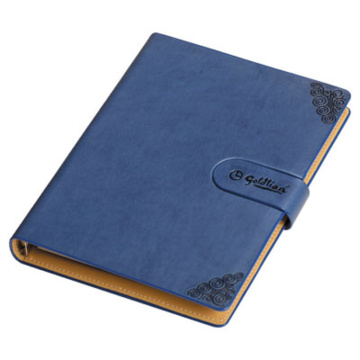 Wire-O PU Leather Hardcover Notebook com bloqueio